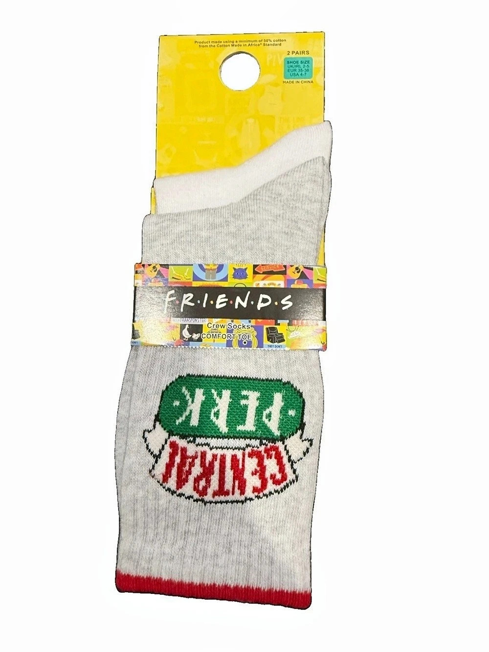 Warner Bros. Friends Central Perk & We Were On A Break Crew Socks 2-Pair Pack si